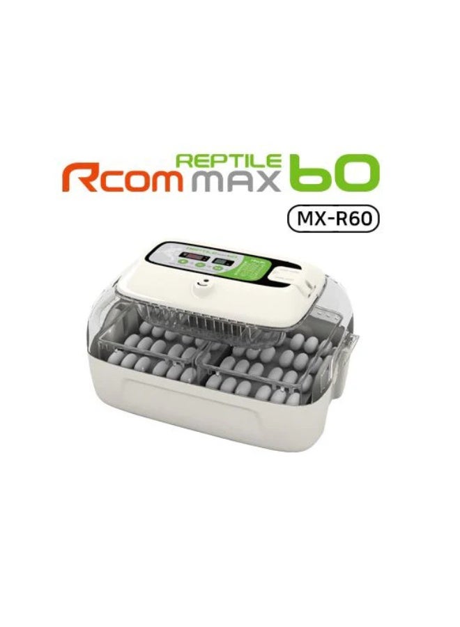 أر كوم حاضنة الزواحف Rcom REPTILE MAX 60، تحكم تلقائي بدرجة الحرارة، شاشة عرض رقمية، 58.4 × 94 × 50.8 سم، 2.8 كجم - Image 3